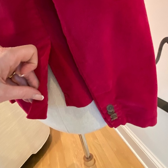 Lands End Womens Fuchsia Corduroy Blazer. / Size 14 - Picture 9 of 11